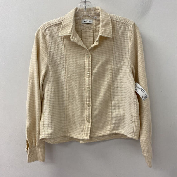 KOTN WOMEN'S BLOUSE/SHIRT beige cream L