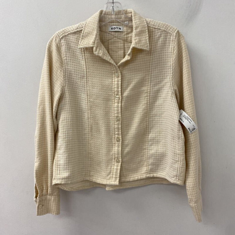KOTN WOMEN'S BLOUSE/SHIRT beige cream L