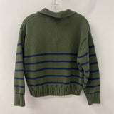 ROOTS WOMEN'S SWEATER olive green navy L