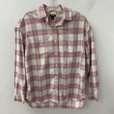 ROOTS WOMEN'S BLOUSE/SHIRT white purple red S
