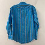 LAUREN ralph lauren WOMEN'S BLOUSE/SHIRT blue striped 8