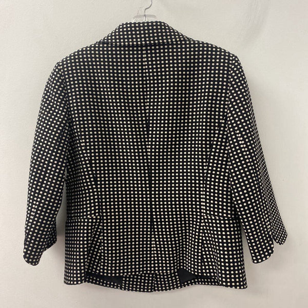 LAURA WOMEN'S BLAZER/JACKET black white dots 8