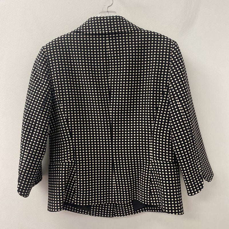 LAURA WOMEN'S BLAZER/JACKET black white dots 8