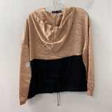 ZARA WOMEN'S TOP rose gold black mix M