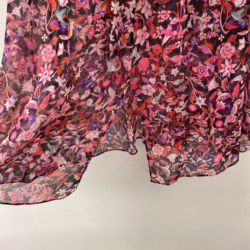 ELIE TAHARI WOMEN'S BLOUSE/SHIRT pink multi M/L