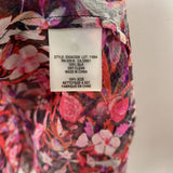 ELIE TAHARI WOMEN'S BLOUSE/SHIRT pink multi M/L