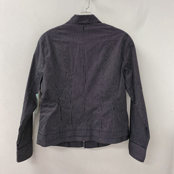 Y WOMEN'S BLAZER/JACKET black white stripe 6