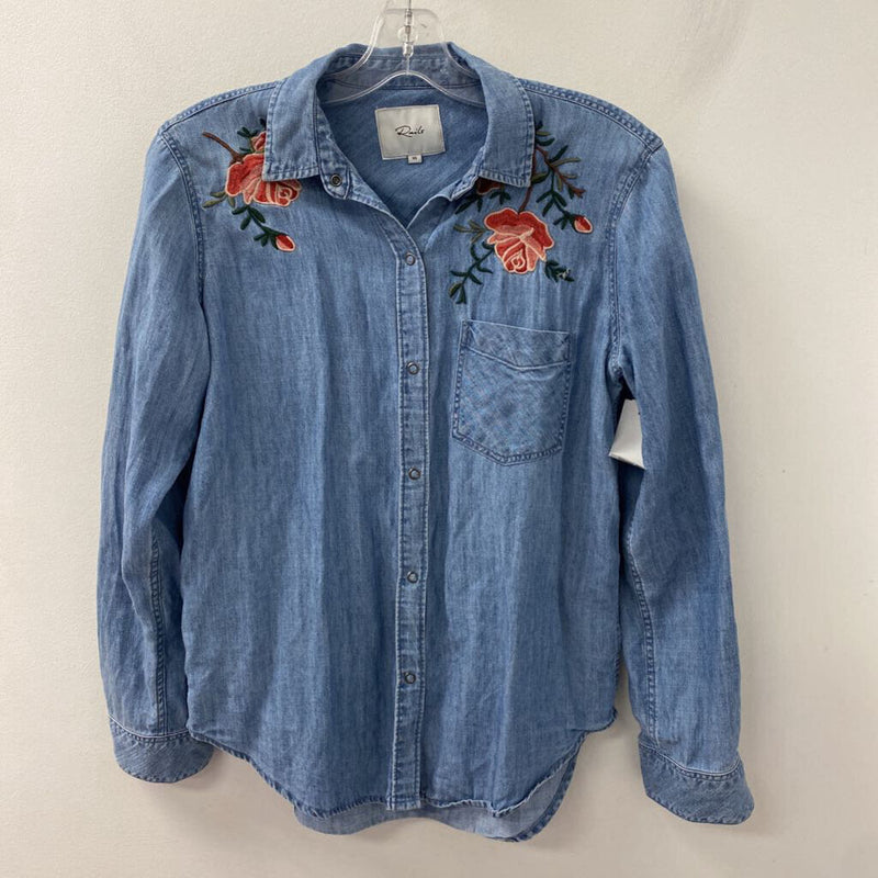 RAILS WOMEN'S BLOUSE/SHIRT denim-blue multi XS