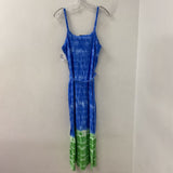 JNY jones new york WOMEN'S DRESS blue green tiedye L