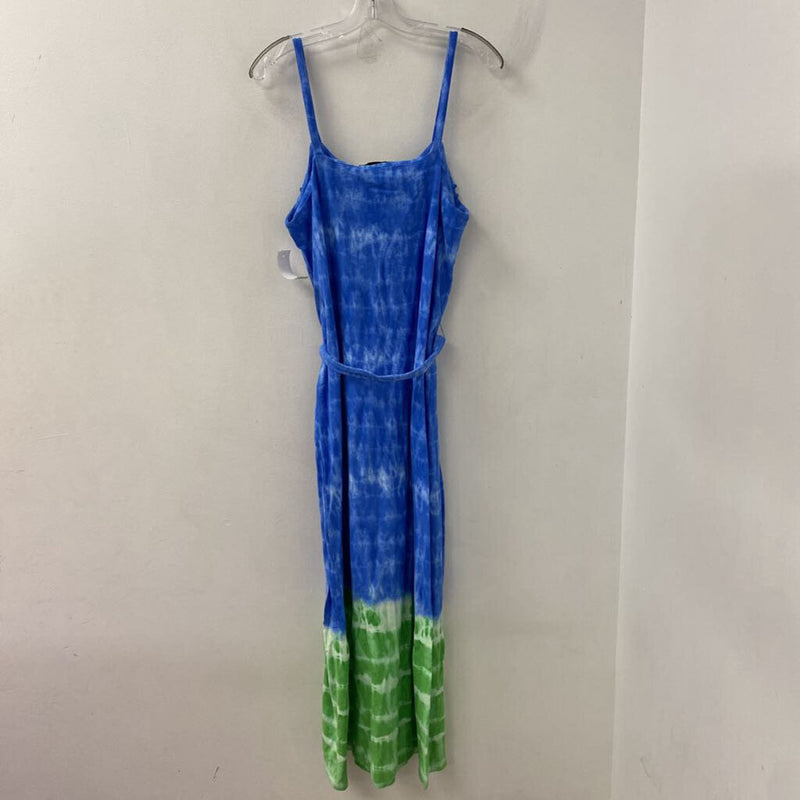 JNY jones new york WOMEN'S DRESS blue green tiedye L