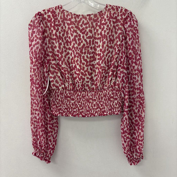 WILFRED WOMEN'S BLOUSE/SHIRT pink white S