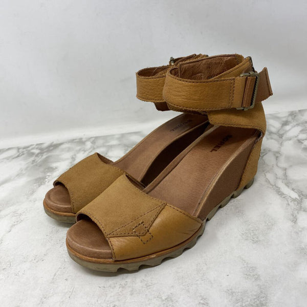 SOREL WOMEN'S HEELS camel 40.5
