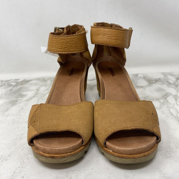 SOREL WOMEN'S HEELS camel 40.5