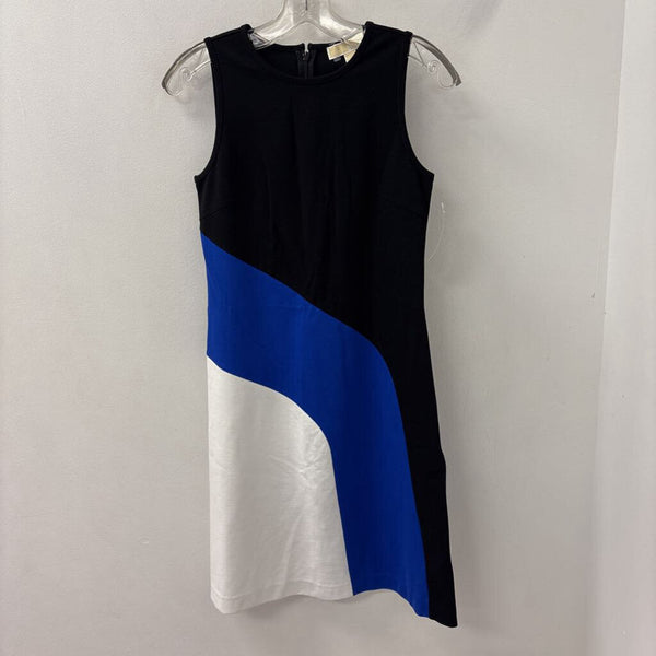 MICHAEL KORS WOMEN'S DRESS black blue white S