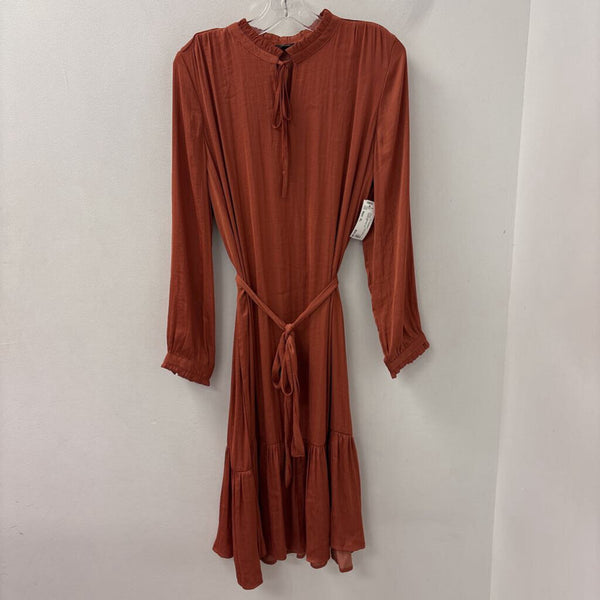 VERO MODA WOMEN'S DRESS brick red XL