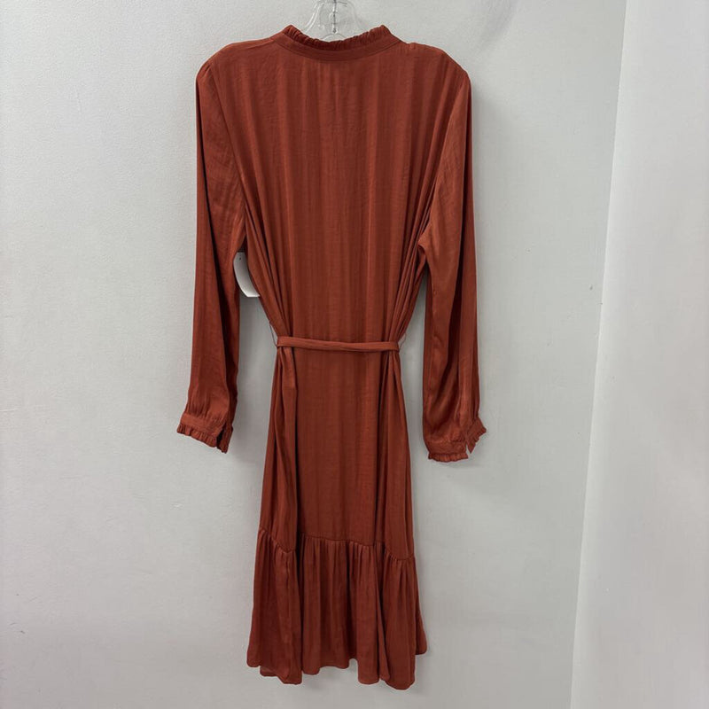 VERO MODA WOMEN'S DRESS brick red XL