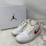 NIKE WOMEN'S SNEAKERS white red 5.5