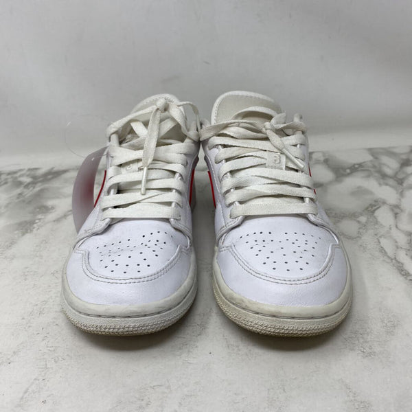 NIKE WOMEN'S SNEAKERS white red 5.5