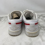 NIKE WOMEN'S SNEAKERS white red 5.5