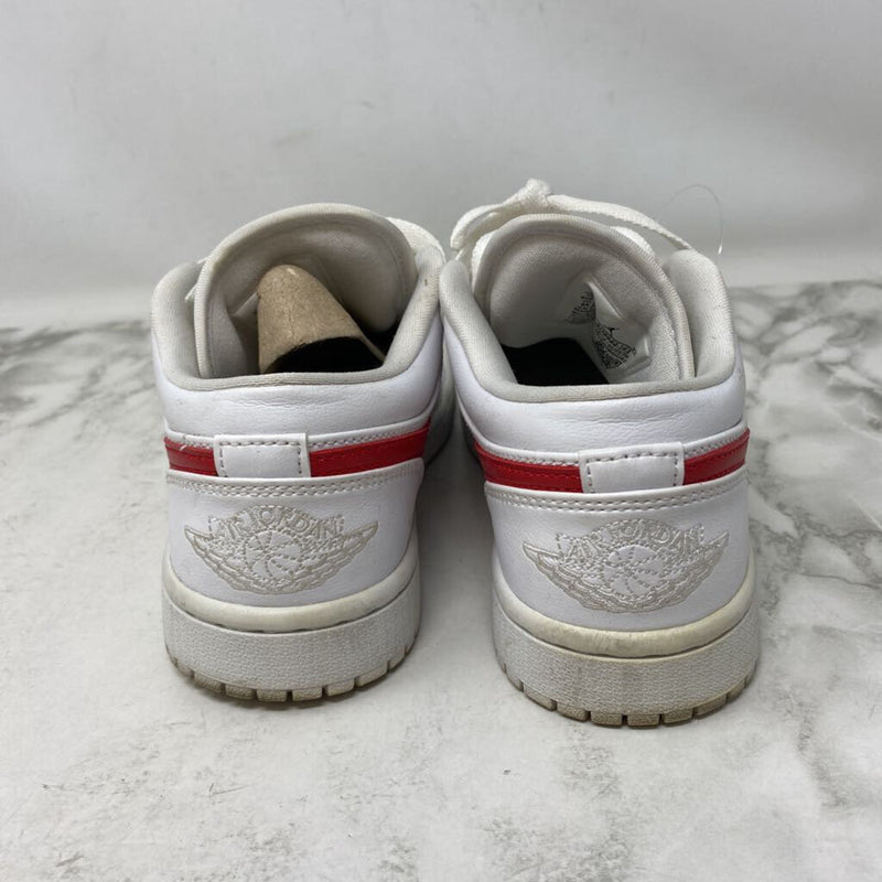 NIKE WOMEN'S SNEAKERS white red 5.5