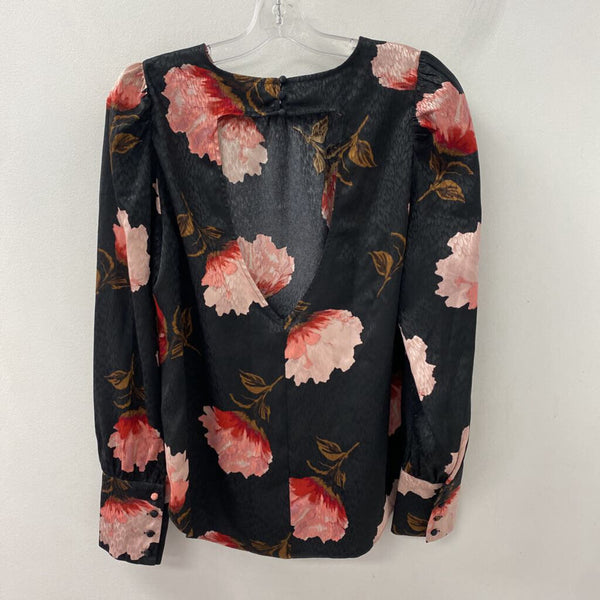 RW&CO WOMEN'S TOP black pink red mix M
