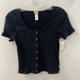 H&M WOMEN'S T-SHIRT black M