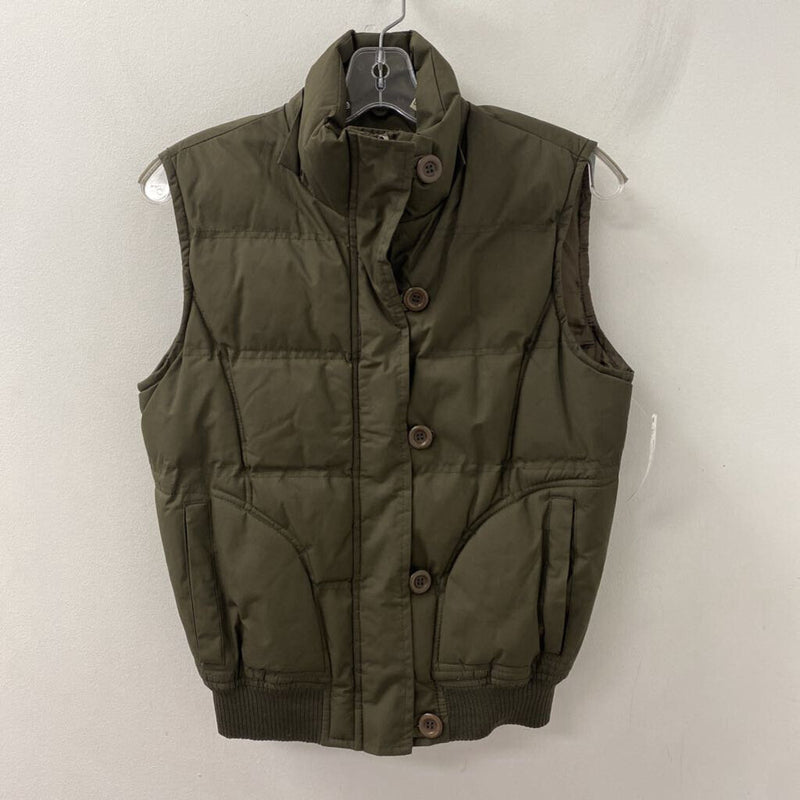 OK! WOMEN'S VESTS OUTERWEAR dark olive S
