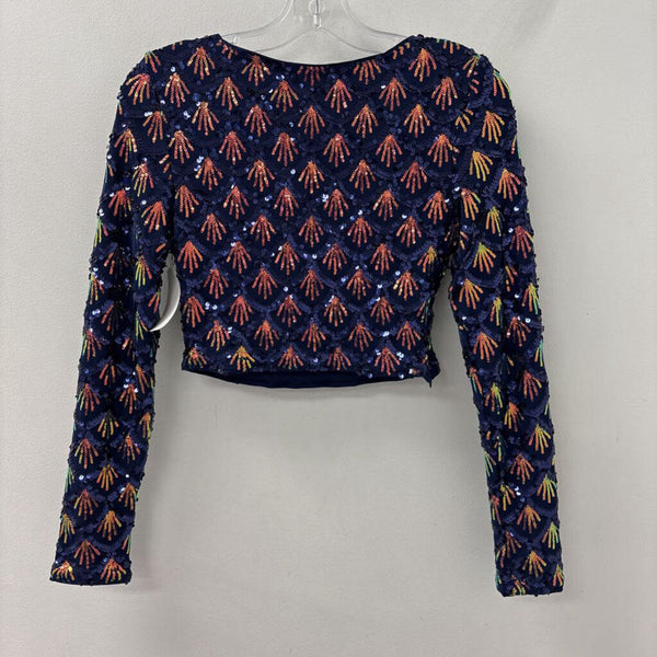 WOMEN'S TOP navy pink mix XS/S