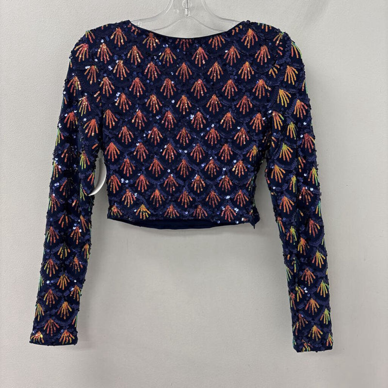 WOMEN'S TOP navy pink mix XS/S