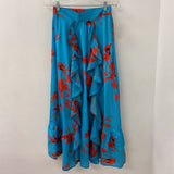 WOMEN'S SKIRT blue red mix M