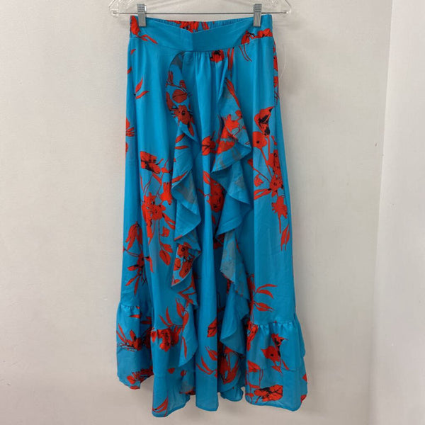 WOMEN'S SKIRT blue red mix M