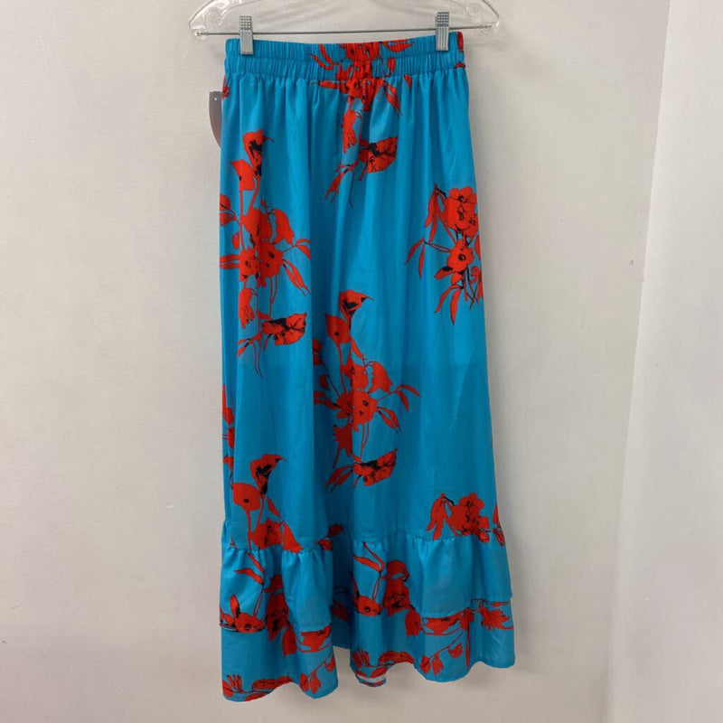 WOMEN'S SKIRT blue red mix M