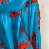 WOMEN'S SKIRT blue red mix M