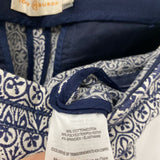 TORY BURCH WOMEN'S PANTS navy white pattern 6