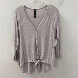 DESIGN LAB WOMEN'S CARDIGAN lilac mix l