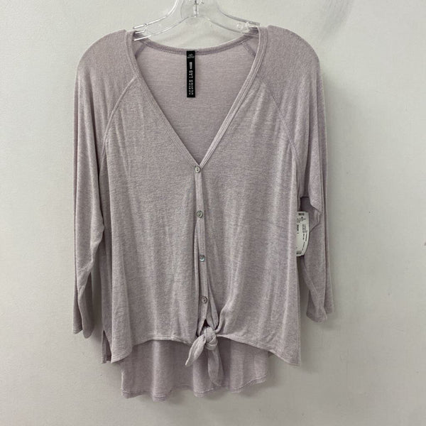 DESIGN LAB WOMEN'S CARDIGAN lilac mix l