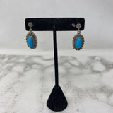 925 WOMEN'S EARRINGS silver blue