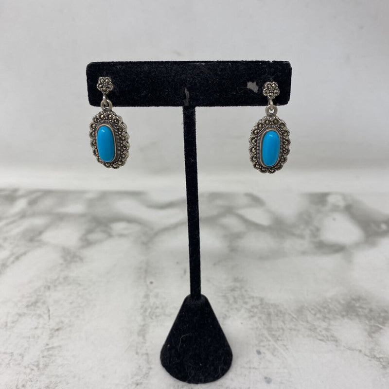 925 WOMEN'S EARRINGS silver blue