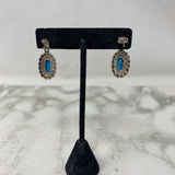 925 WOMEN'S EARRINGS silver blue