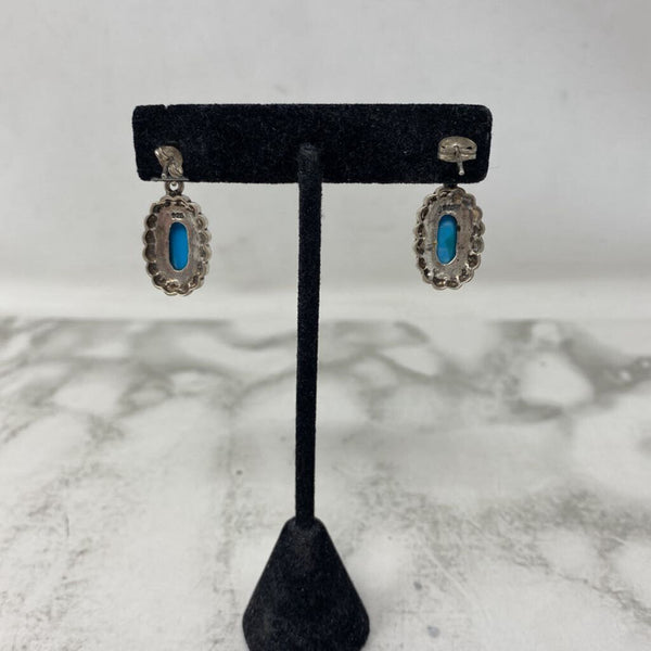 925 WOMEN'S EARRINGS silver blue