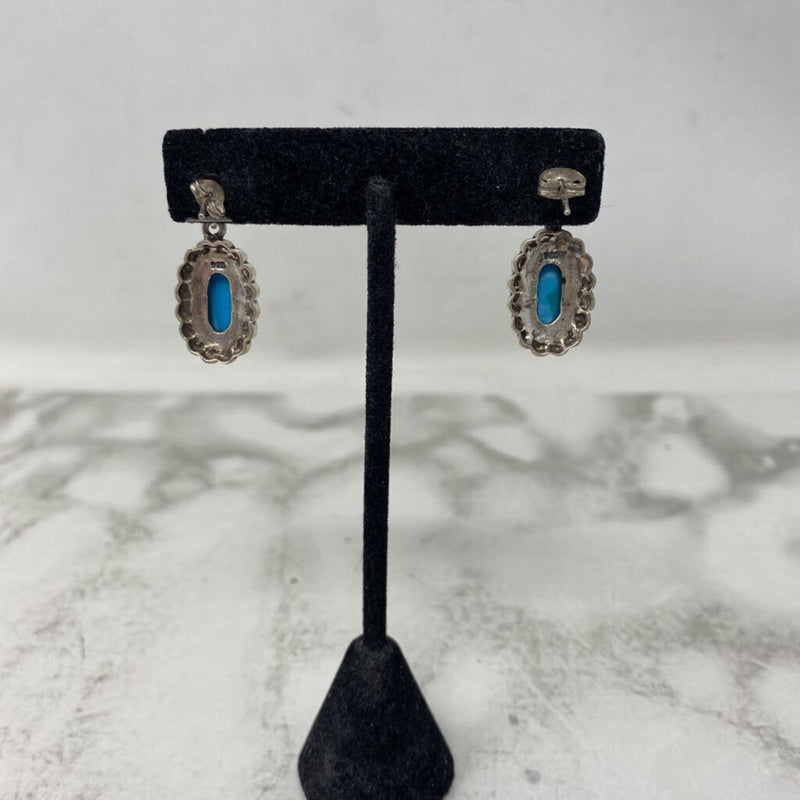 925 WOMEN'S EARRINGS silver blue