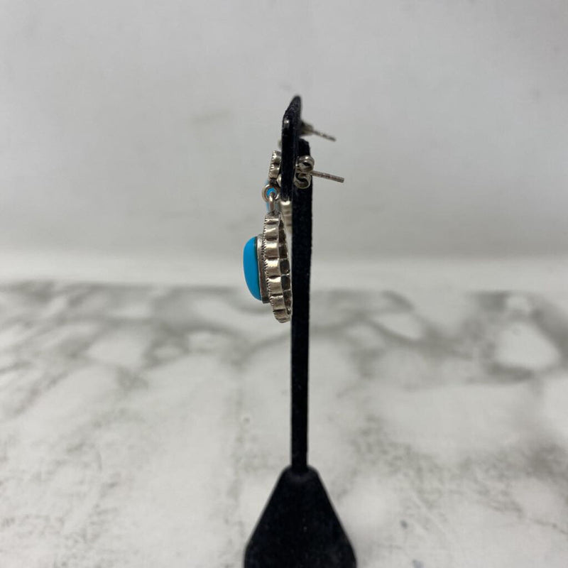 925 WOMEN'S EARRINGS silver blue