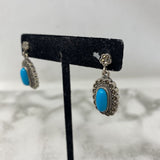 925 WOMEN'S EARRINGS silver blue