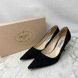 PRADA WOMEN'S HEELS black 39.5