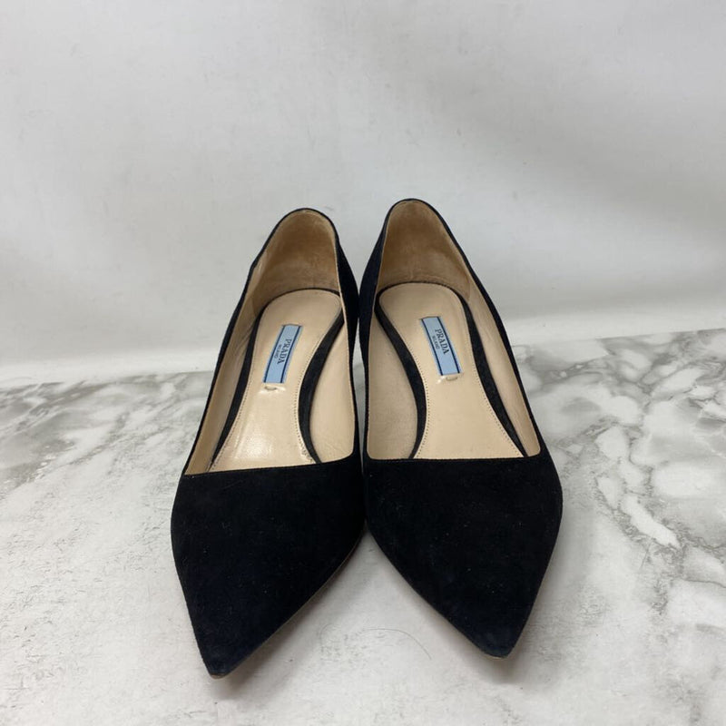 PRADA WOMEN'S HEELS black 39.5