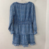 REBELLION again WOMEN'S DRESS blue white mix M