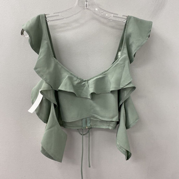 tobi WOMEN'S TOP sage green S