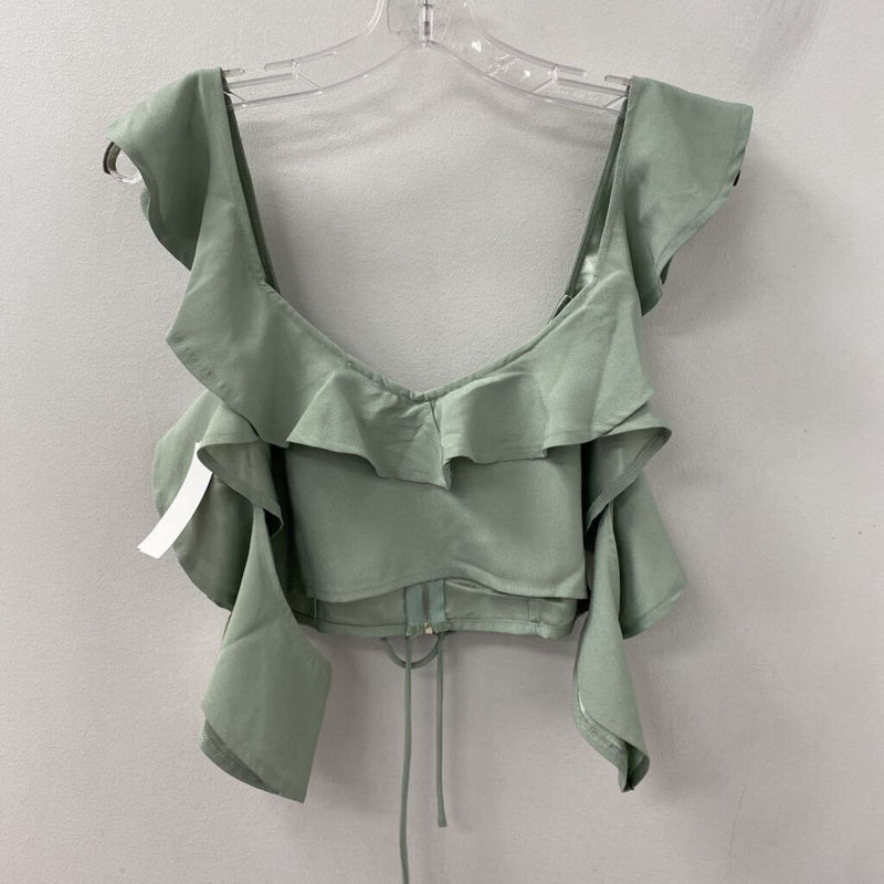 tobi WOMEN'S TOP sage green S