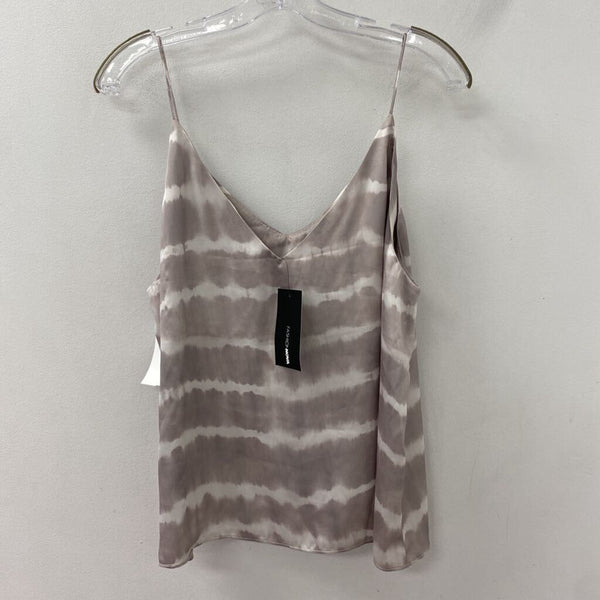 fashion nova WOMEN'S TANK/CAMI grey white mix XL