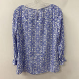 TALBOTS WOMEN'S BLOUSE/SHIRT blue white XS